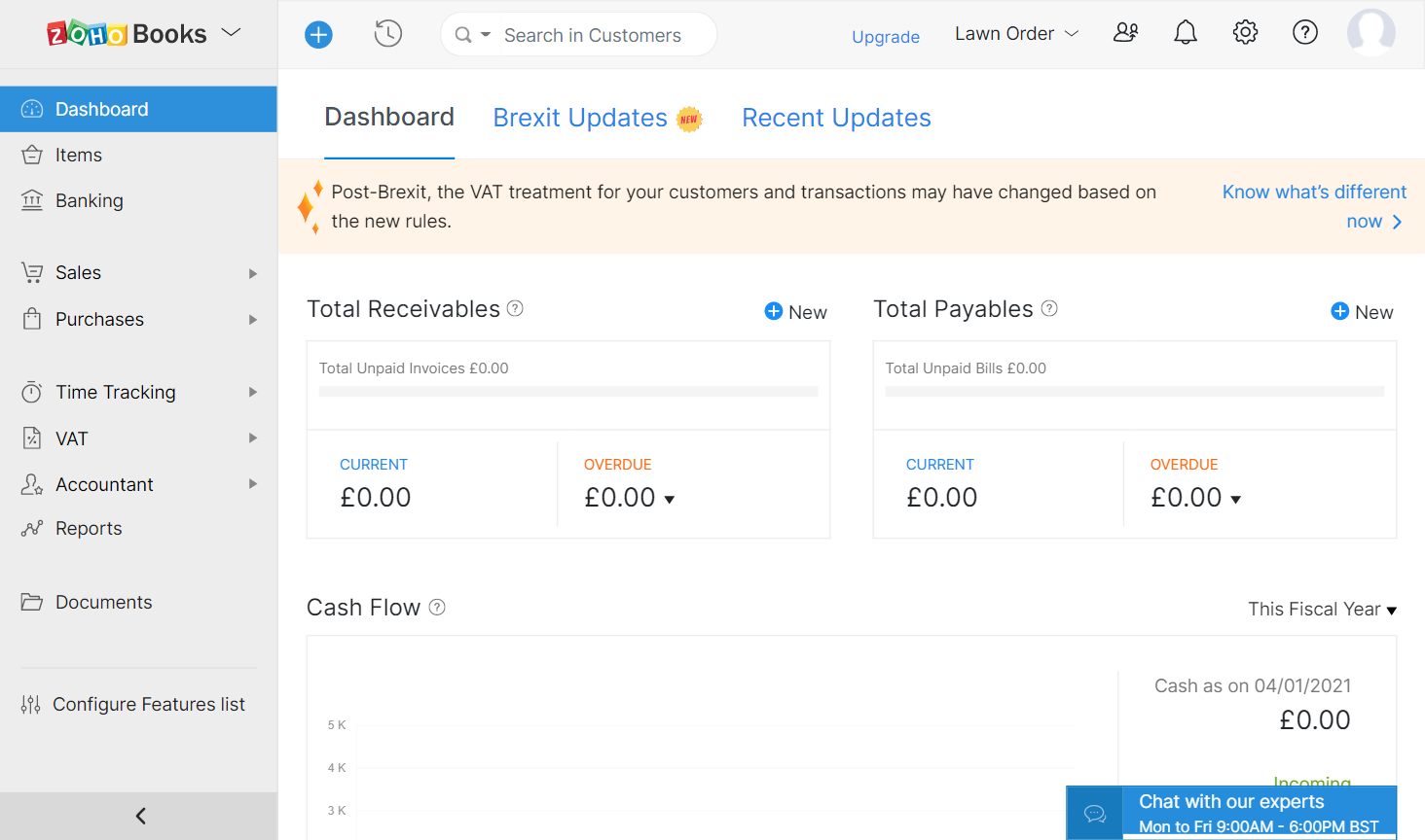 Zoho Books screenshot - I 10 migliori software di contabilità con portali per clienti nel 2026