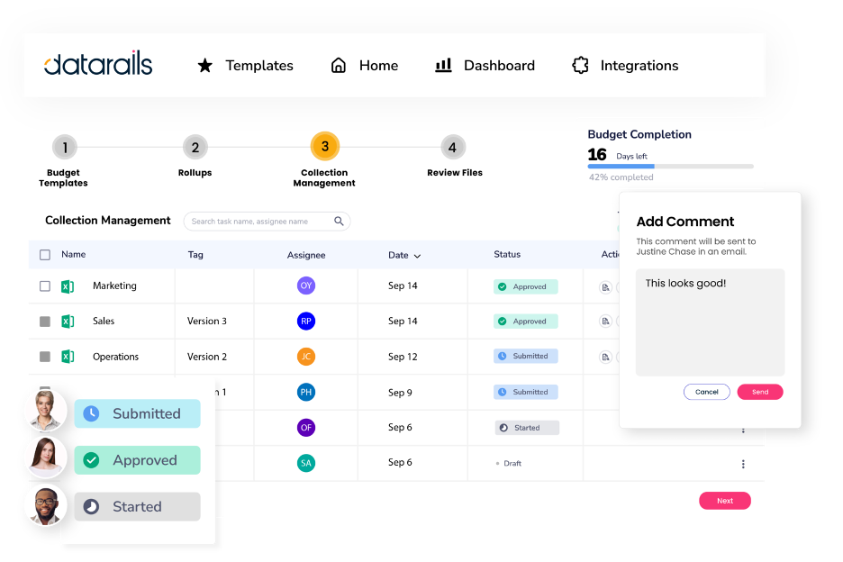 Datarails screenshot - 10 Migliori Software di Budgeting SaaS Recensiti nel 2026