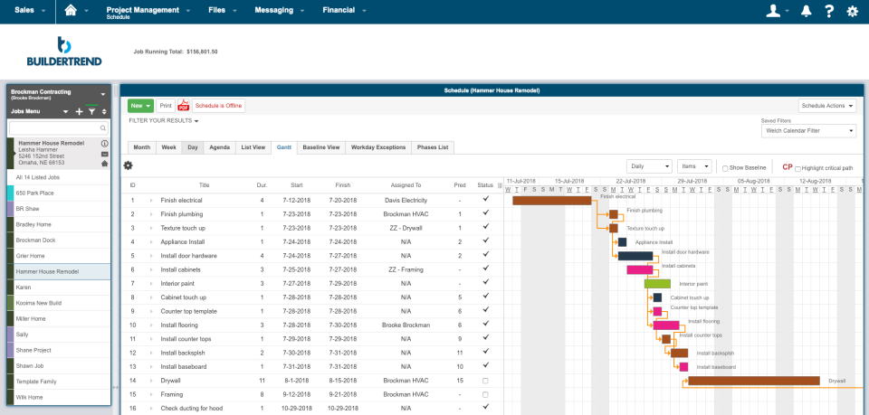 Buildertrend screenshot - 10 Mejores Programas de Presupuestación para la Construcción Analizados en 2026