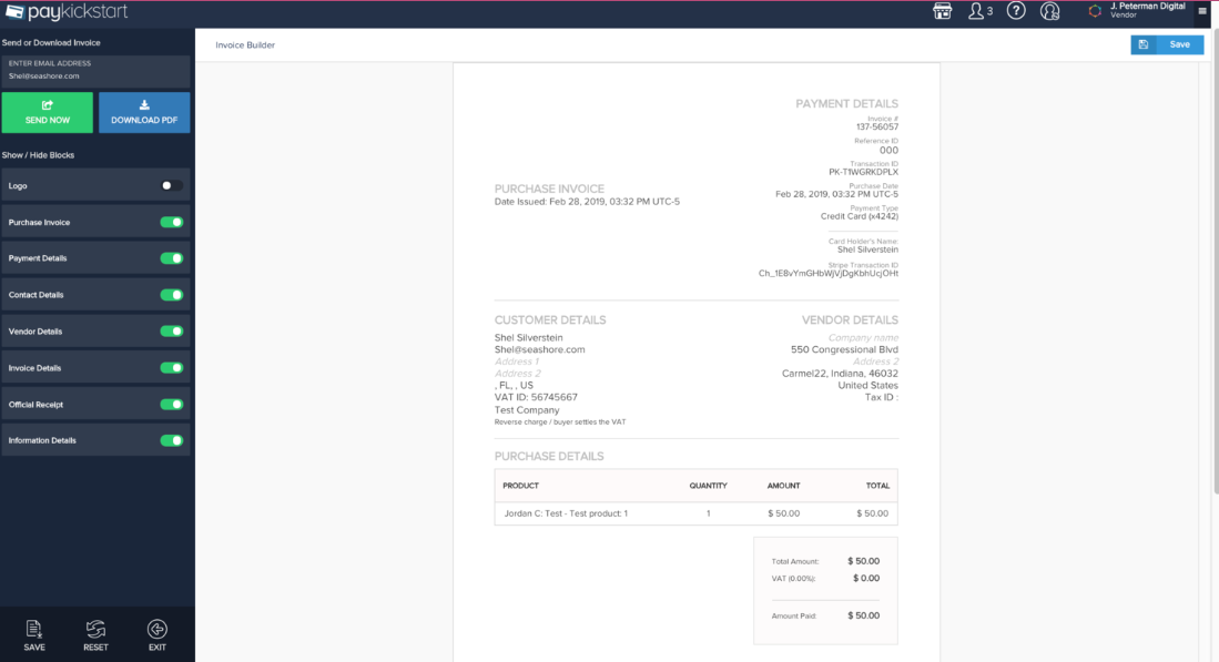 PayKickstart screenshot - Los 10 Mejores Software de Facturación Recurrente Analizados en 2026