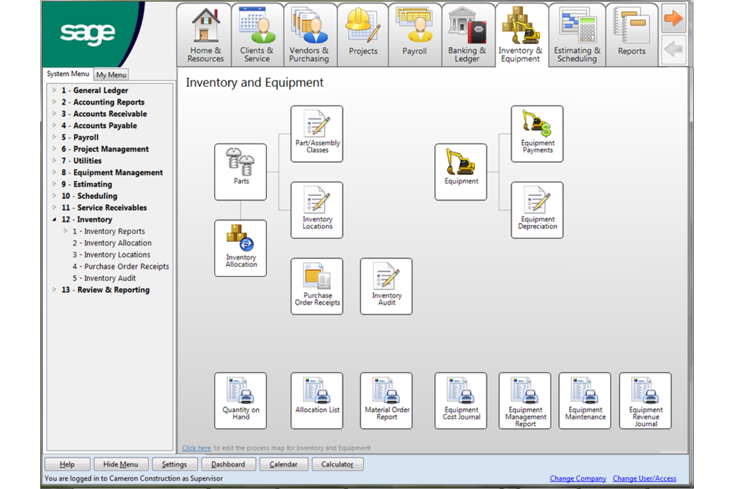 Sage 100 Contractor screenshot - Los 10 Mejores Programas de Contabilidad para Contratistas en (2026)