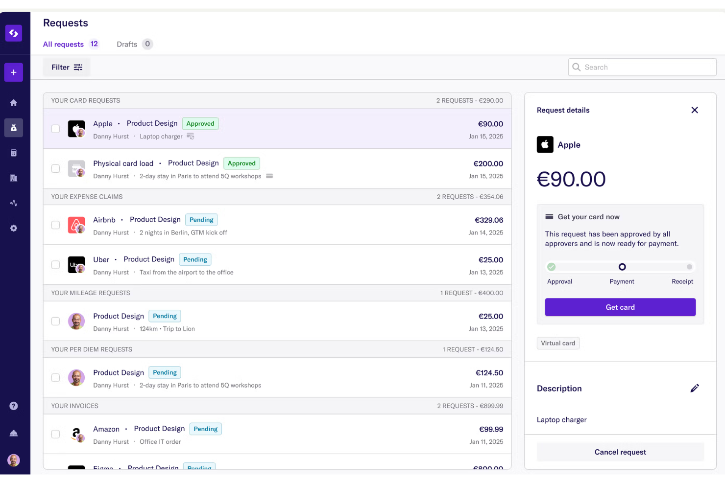 Spendesk screenshot - Le 10 migliori alternative a Airbase nel 2026
