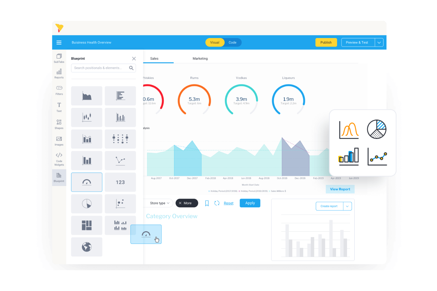 Yellowfin screenshot - 10 beste Tableau-alternatieven beoordeeld in 2026