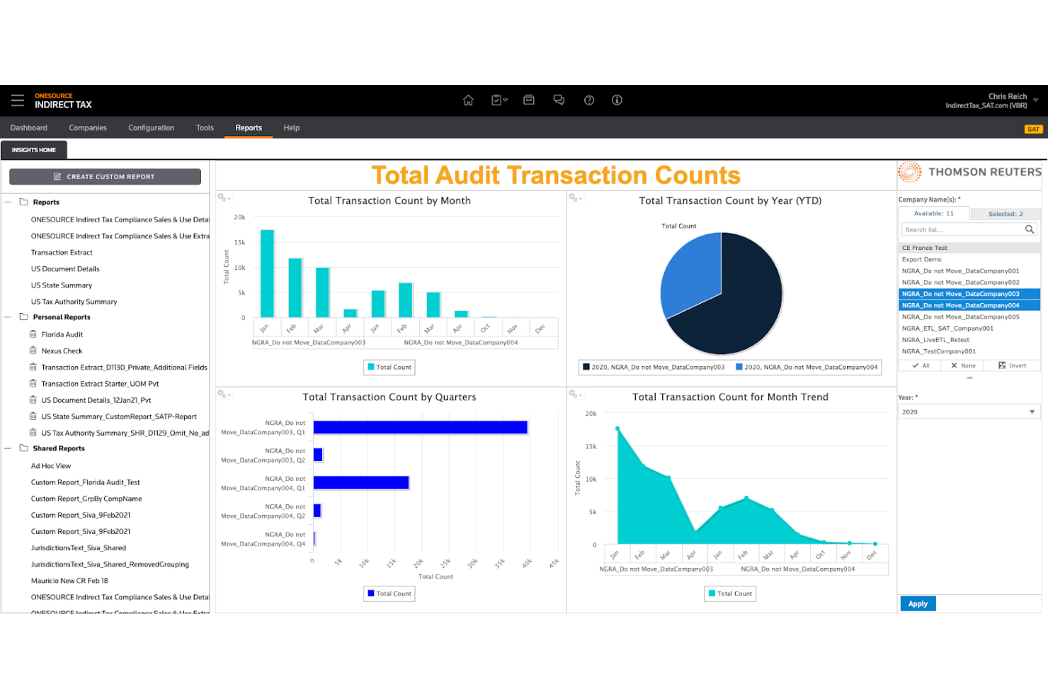 Thomson Reuters ONESOURCE screenshot - 10 beste softwareoplossingen voor naleving van de omzetbelasting beoordeeld in 2026