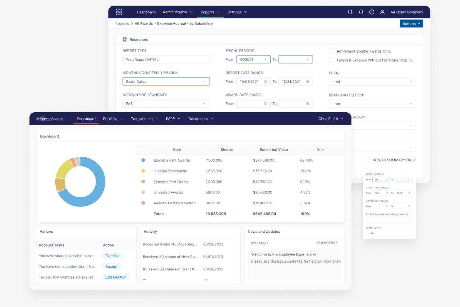 insightsoftware screenshot - 10 beste software voor aandelenbeheer beoordeeld in 2026