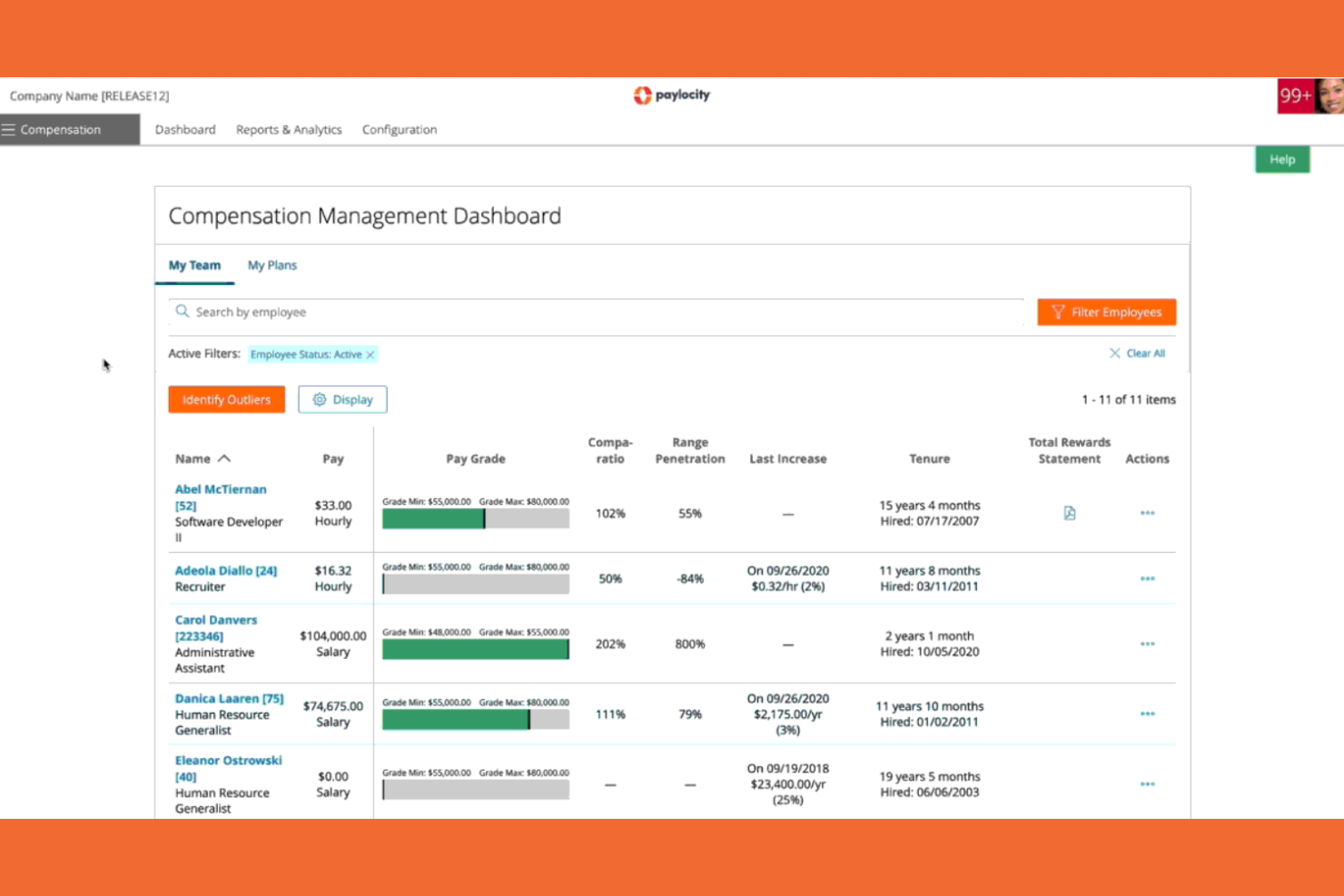 Paylocity screenshot - 10 beste alternatieven voor TriNet in 2026
