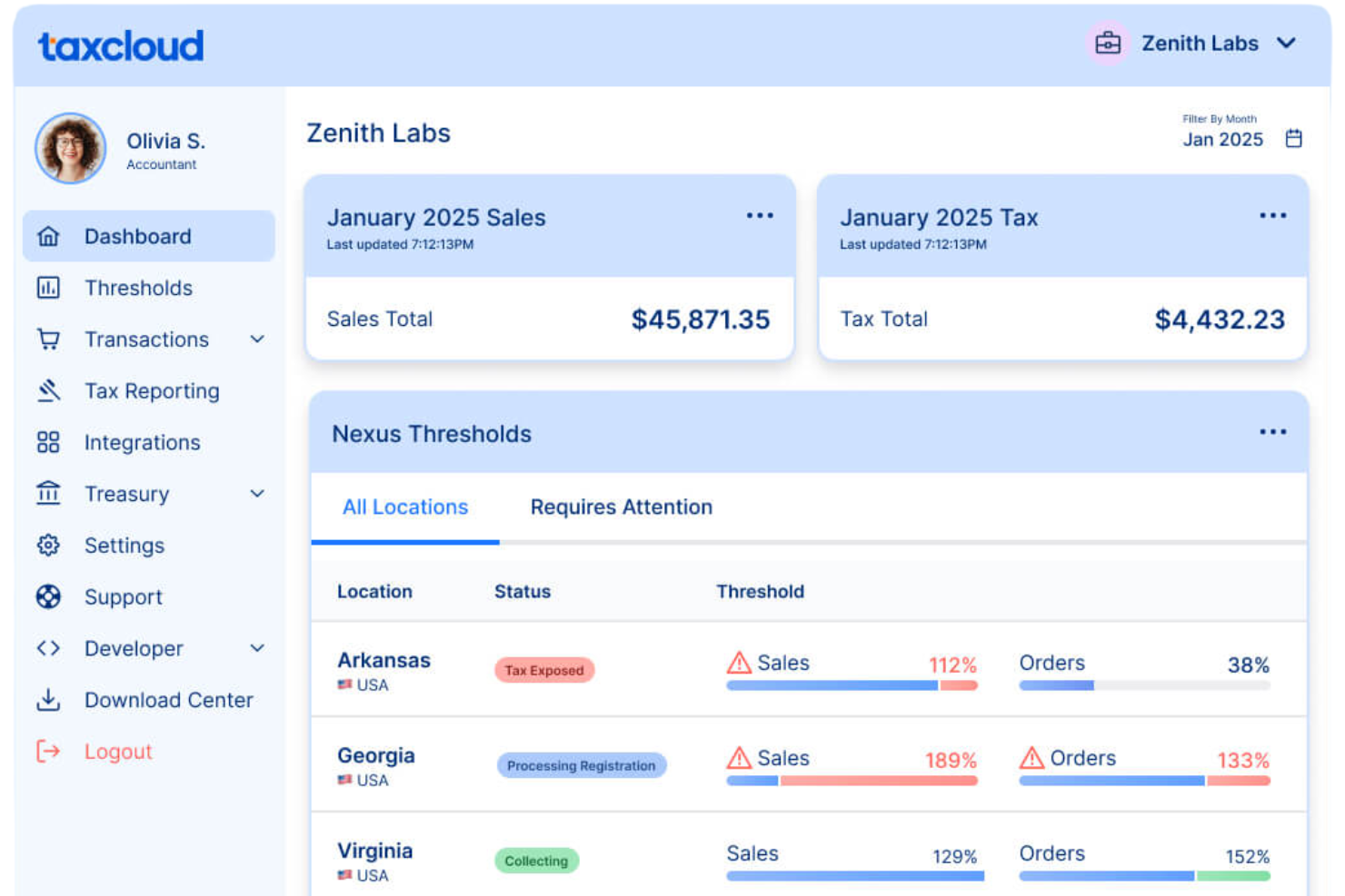 TaxCloud screenshot - 10 Beste Avalara-alternatieven in 2026