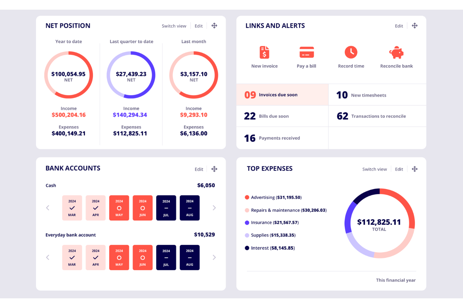 Reckon screenshot - 10 beste belastingsoftware in Australië voor 2026