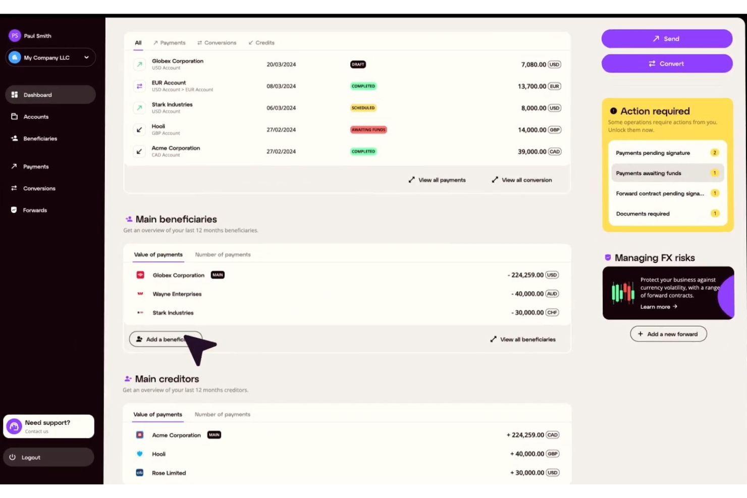 iBanFirst screenshot - 10 beste alternatieven voor Airwallex voor zakelijke betalingen in 2026