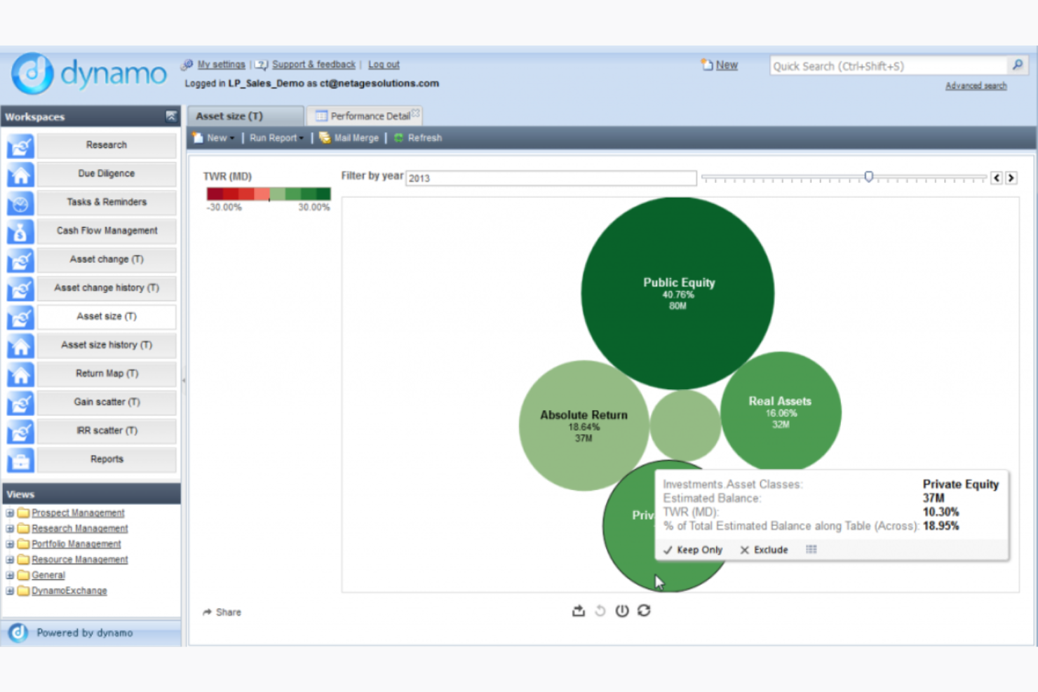 Dynamo screenshot - De 10 beste softwareoplossingen voor portfoliobeheer beoordeeld in 2026