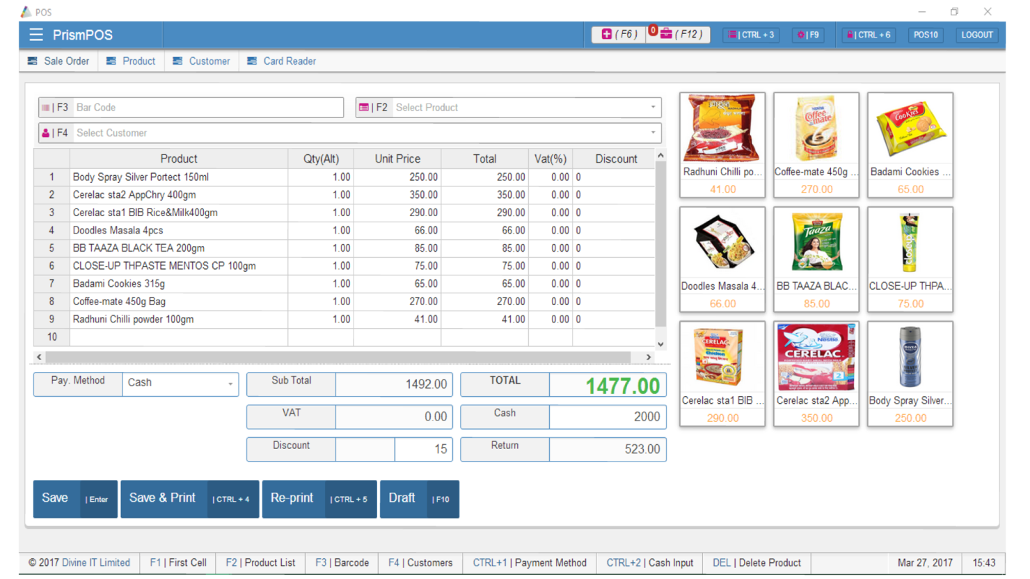 PrismERP screenshot - 10 beste ERP-software voor bankieren beoordeeld in 2026