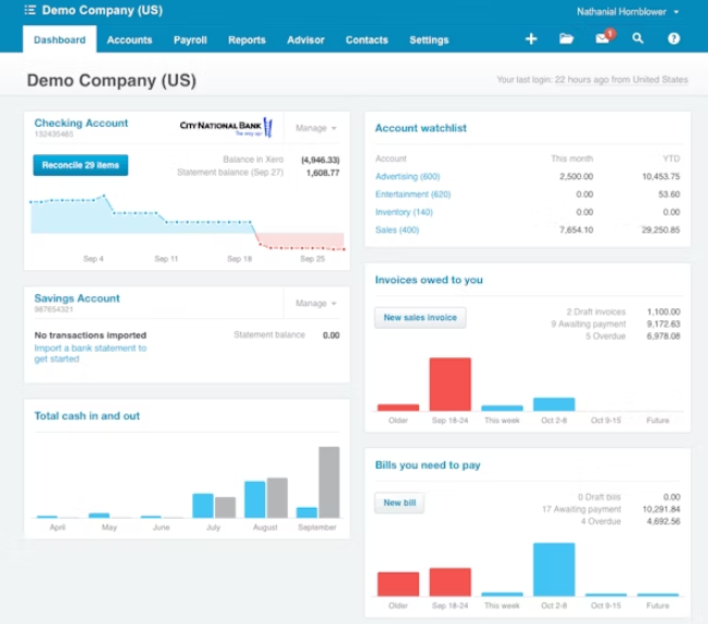 Xero screenshot - 19 Beste boekhoudsoftware voor media en kranten voor 2026