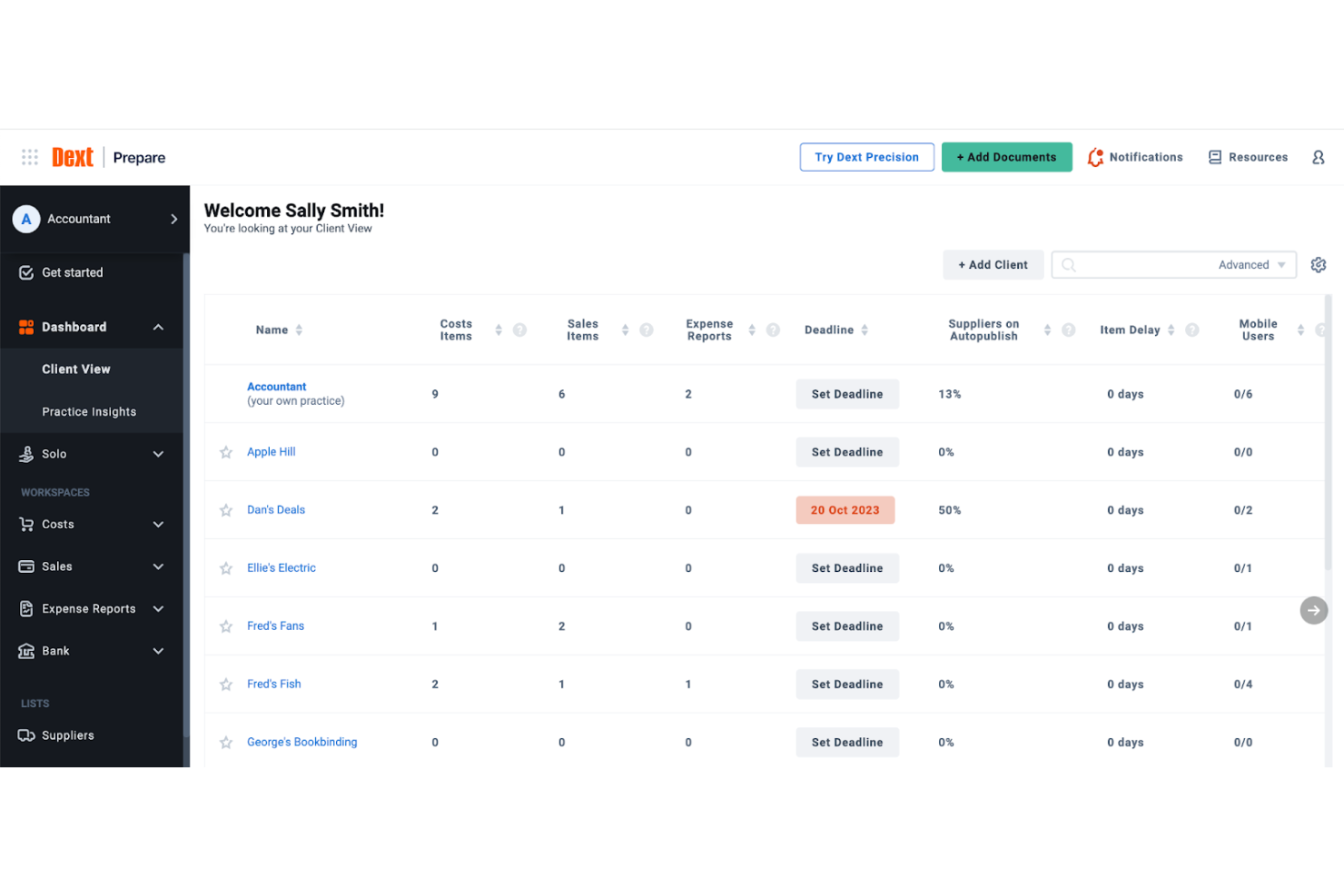 Dext screenshot - 10 beste boekhoudsoftware voor autodealers in 2026
