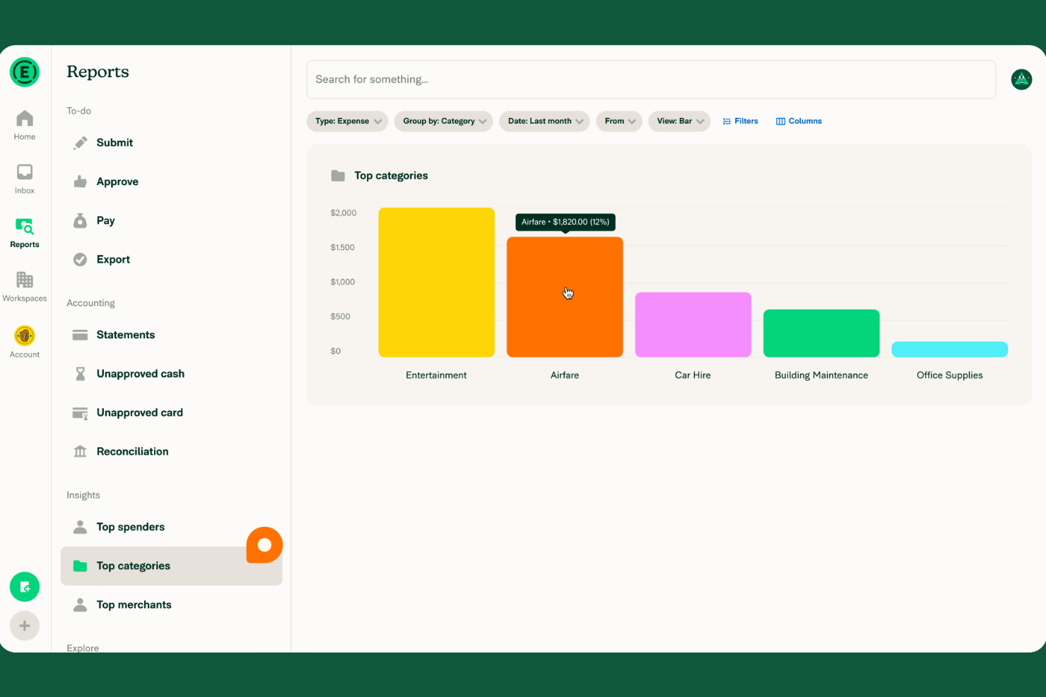 Expensify screenshot - 10 Beste Goedkope Boekhoudsoftware Beoordeeld In 2026