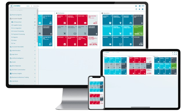 SYSPRO screenshot - 10 beste boekhoudsoftware voor ingenieurs beoordeeld in 2026