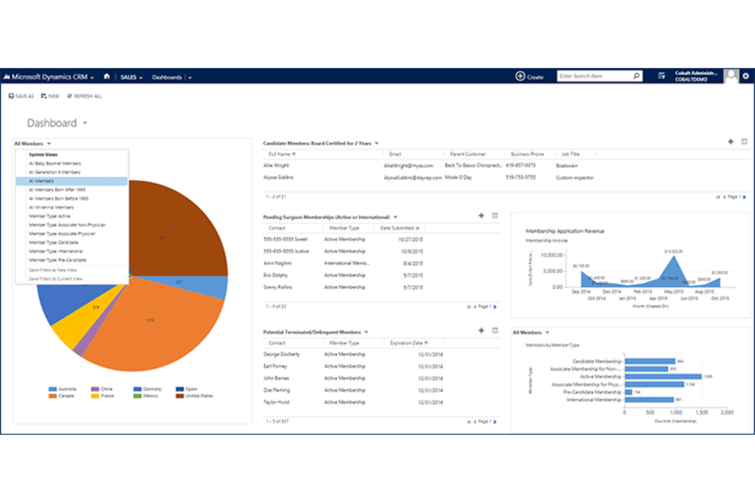 Microsoft Dynamics 365 screenshot - 10 beste financiële ERP-software in 2026