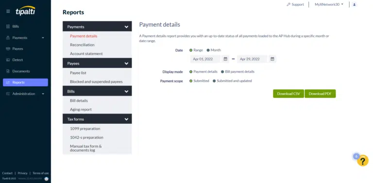 Tipalti screenshot - 10 beste software voor financiële rapportage beoordeeld voor 2026