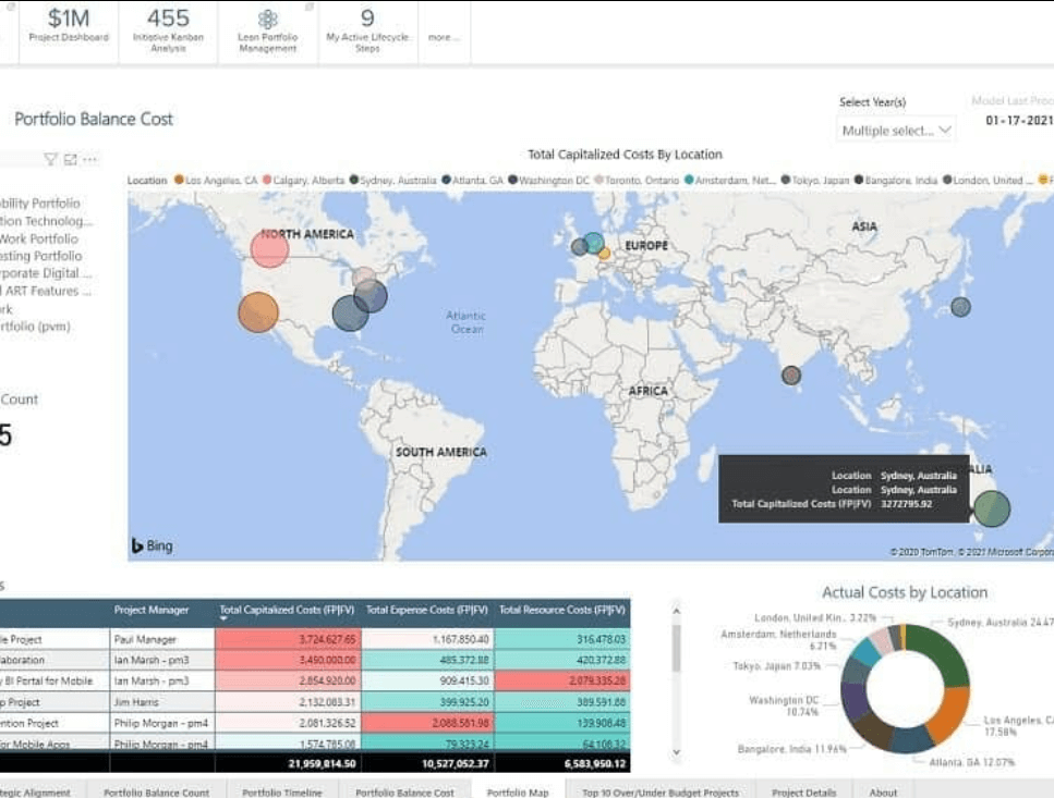 Planview Portfolios screenshot - De 10 beste EPM-software beoordeeld in 2026