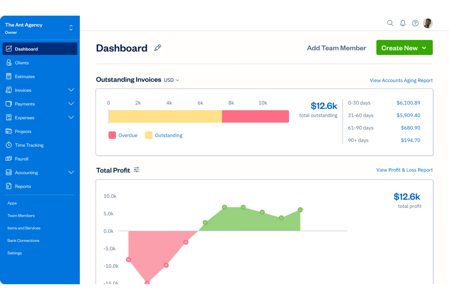 FreshBooks screenshot - 10 beste factureringssoftware voor een snellere kasstroom in 2026