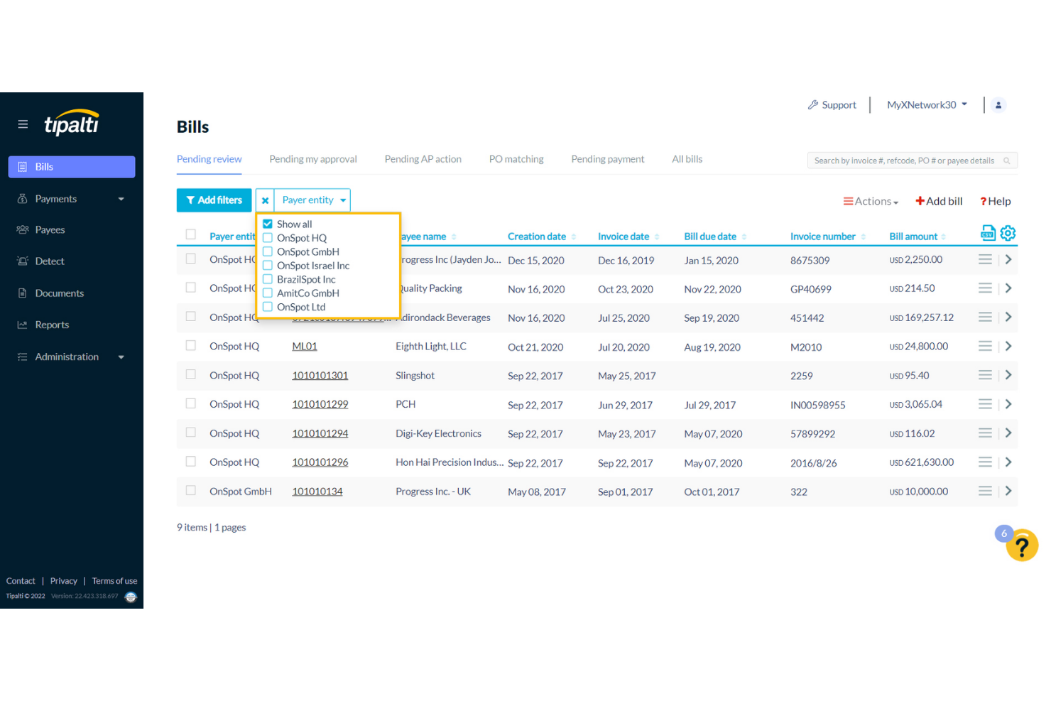 Tipalti screenshot - 10 beste factureringssoftware voor een snellere kasstroom in 2026