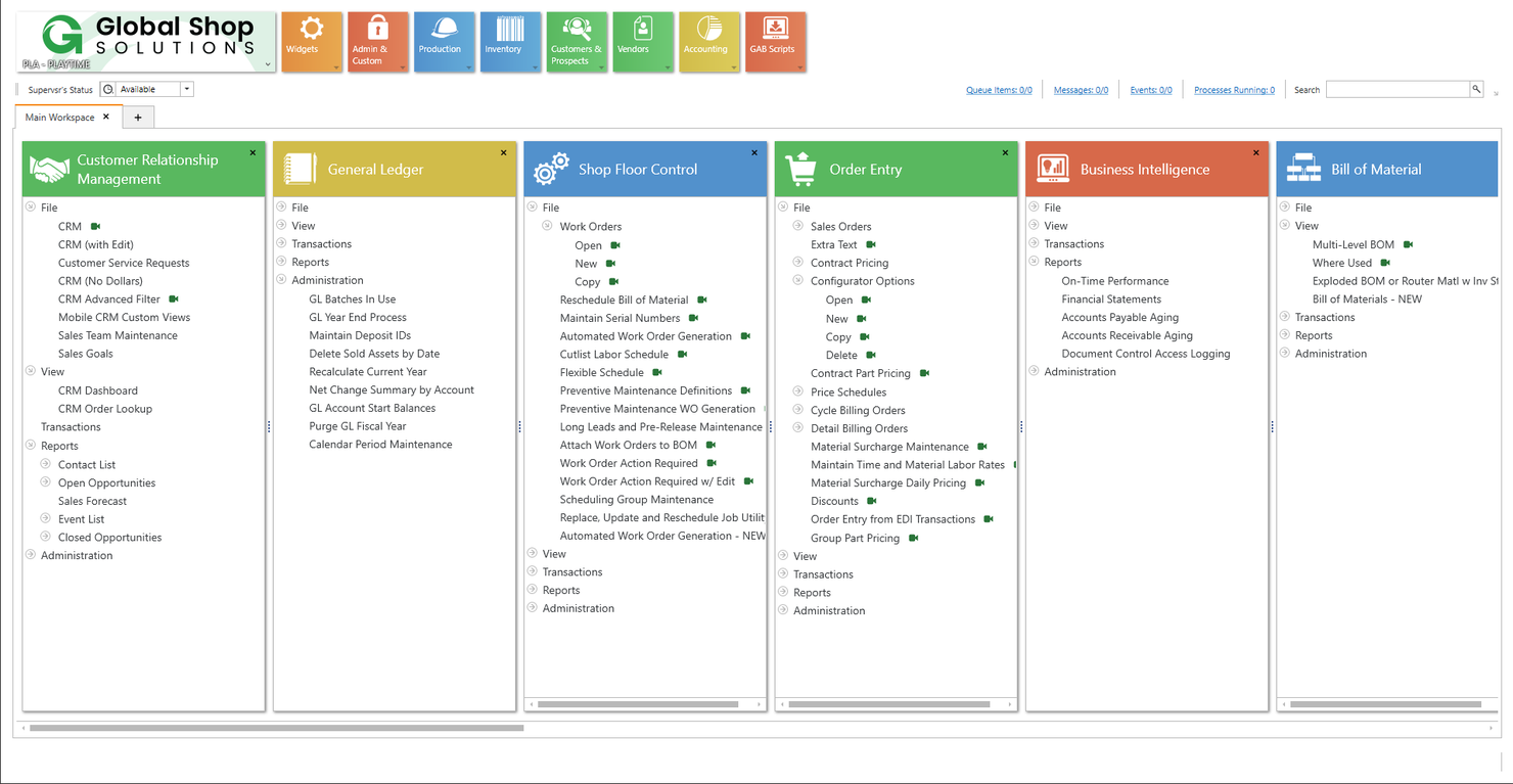 Global Shop Solutions screenshot - De 10 beste EDI ERP-softwareoplossingen beoordeeld in 2026