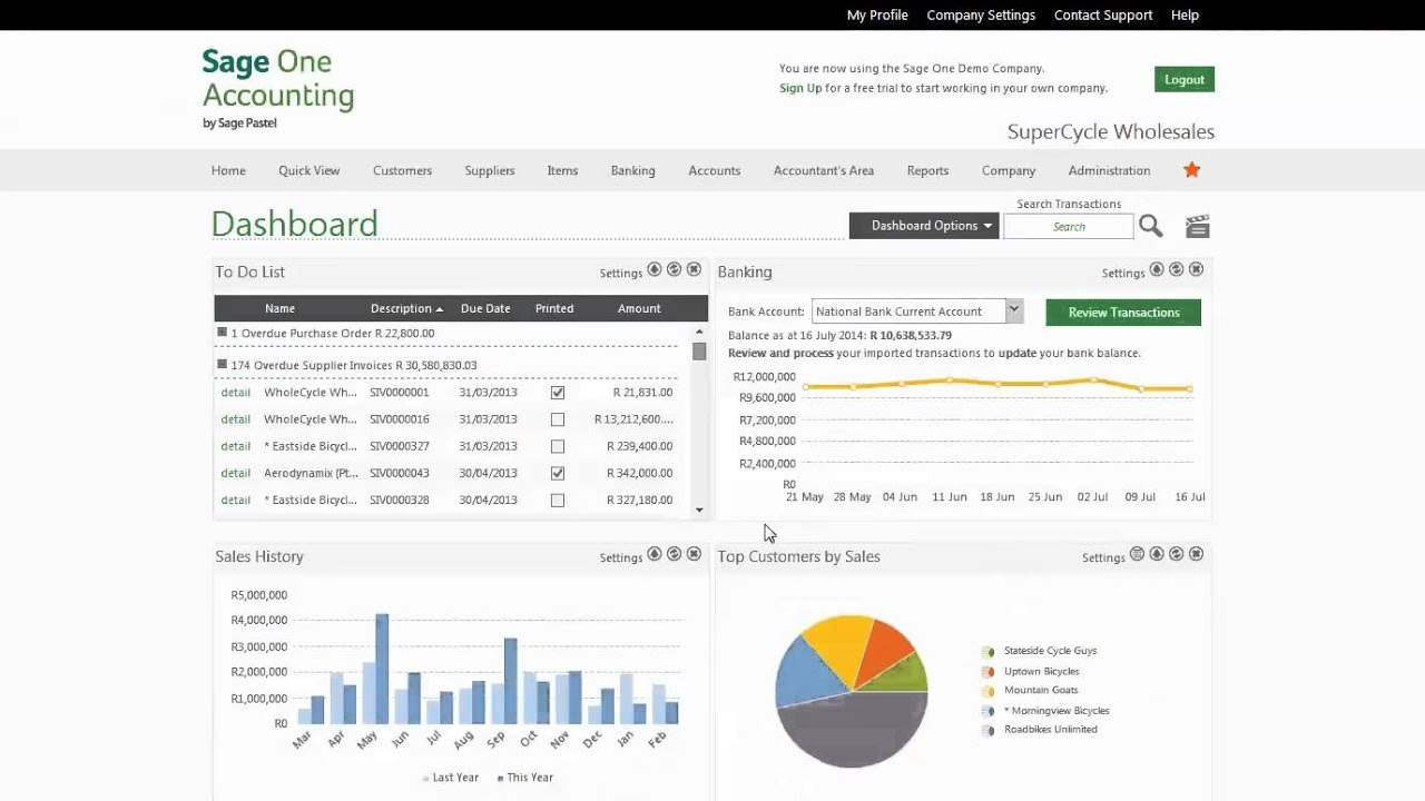 Sage Accounting screenshot - 10 beste grootboeksoftware voor kleine bedrijven in 2026
