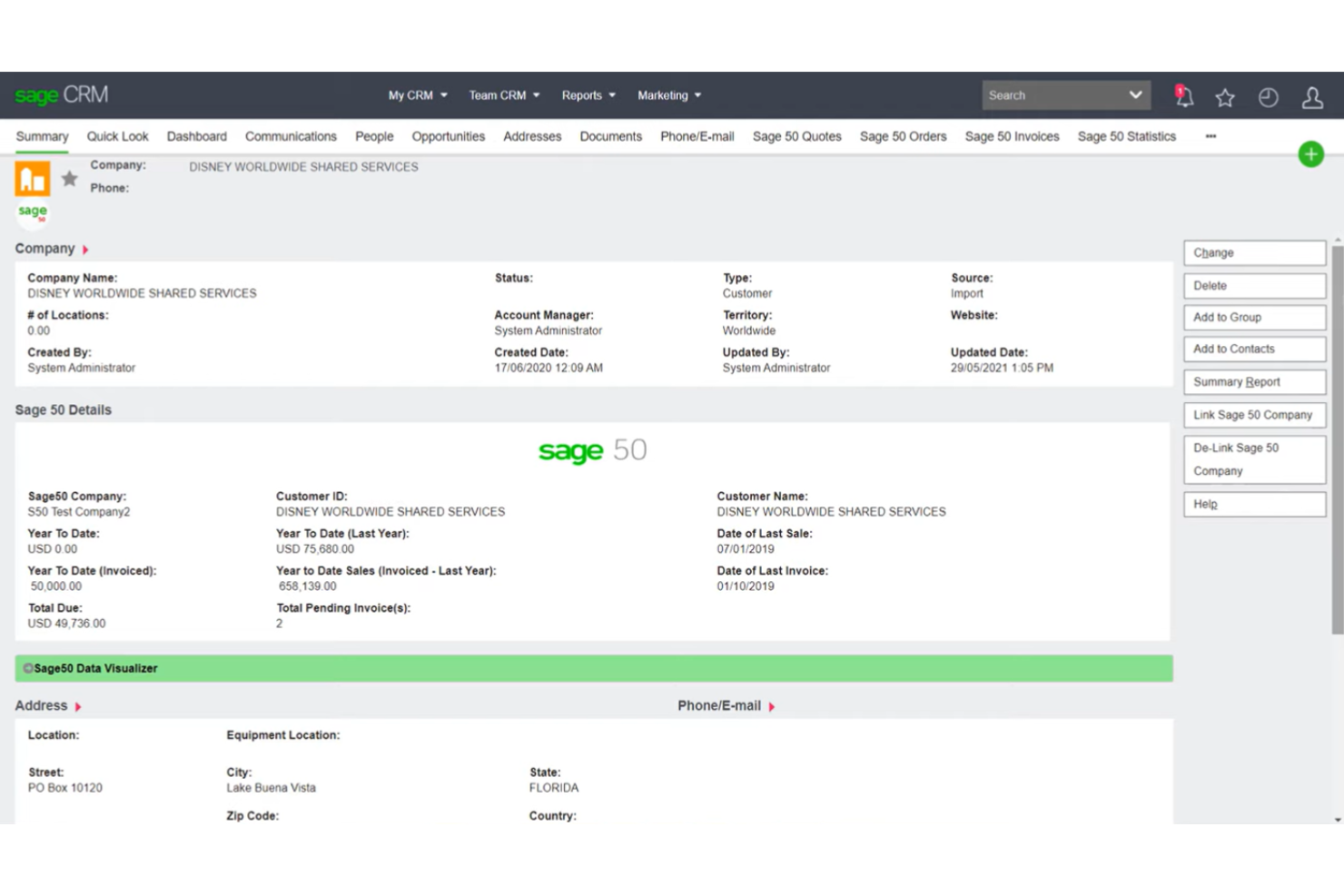 Sage 50 Accounting screenshot - 10 beste FreshBooks-alternatieven voor boekhouding in 2026