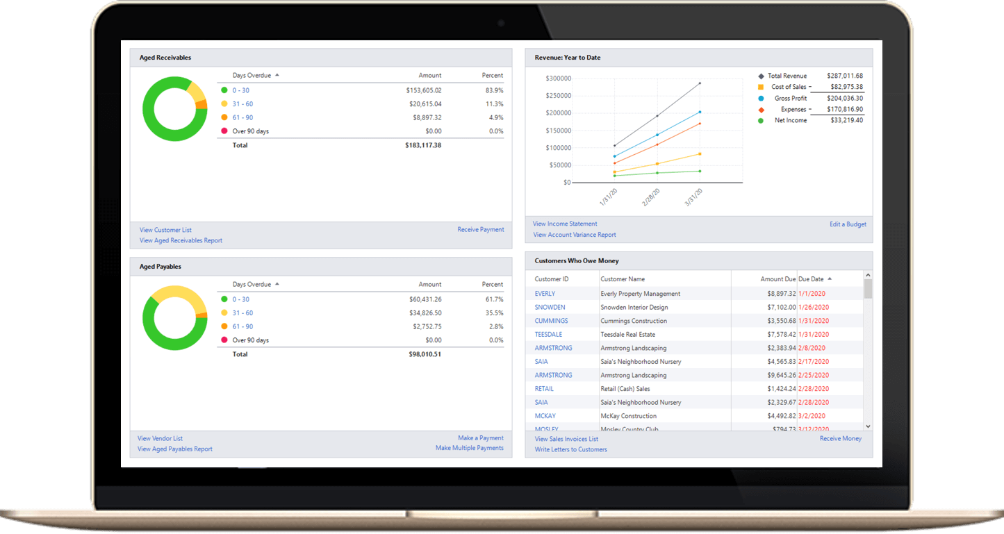 Sage 50cloud screenshot - De 10 beste boekhoudsoftware voor kleine bedrijven beoordeeld voor 2026