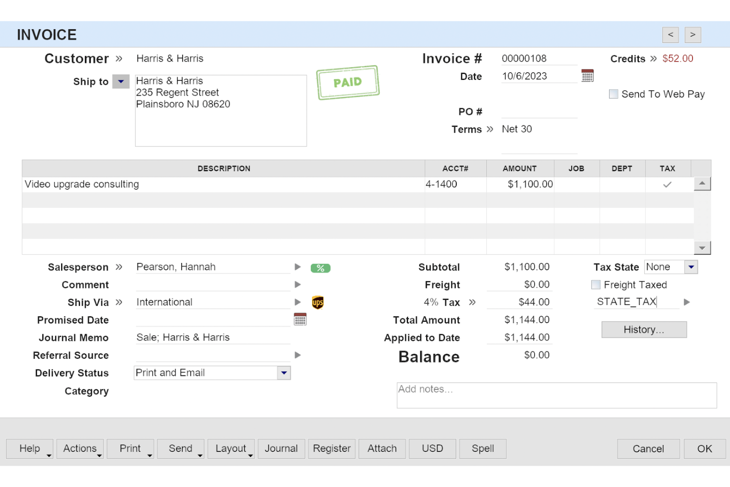 AccountEdge screenshot - 10 beste medische boekhoudsoftware beoordeeld in 2026