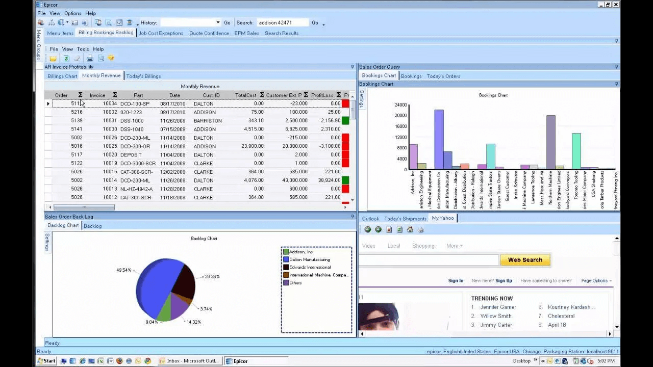 Epicor screenshot - De 10 beste EPM-software beoordeeld in 2026