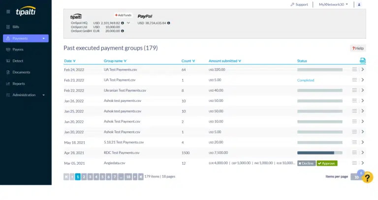 Tipalti screenshot - 10 beste softwareprogramma’s voor automatisering van crediteurenadministratie voor 2026