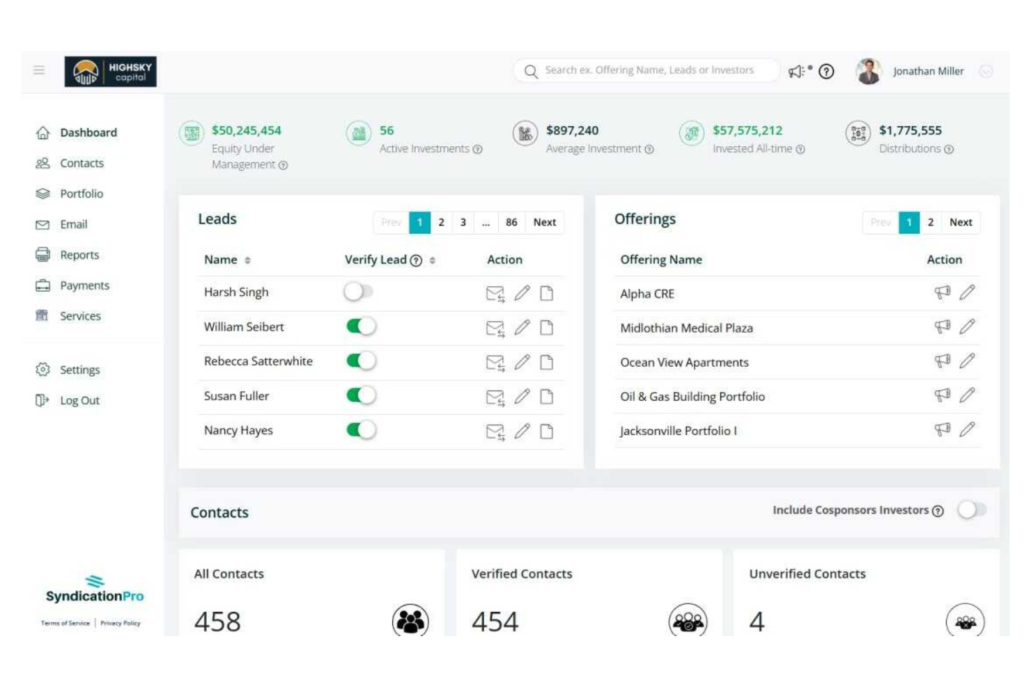 SyndicationPro screenshot - 18 Beste software voor investeerdersportalen in 2026