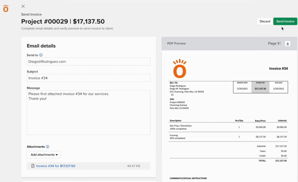 Knowify screenshot - 10 beste boekhoudsoftware voor de bouwsector beoordeeld in 2026