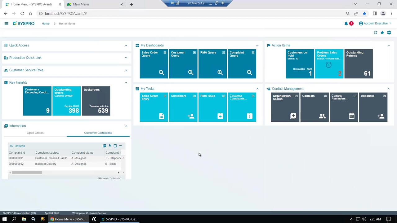 SYSPRO screenshot - 10 beste ERP-software voor crediteurenadministratie beoordeeld in 2026