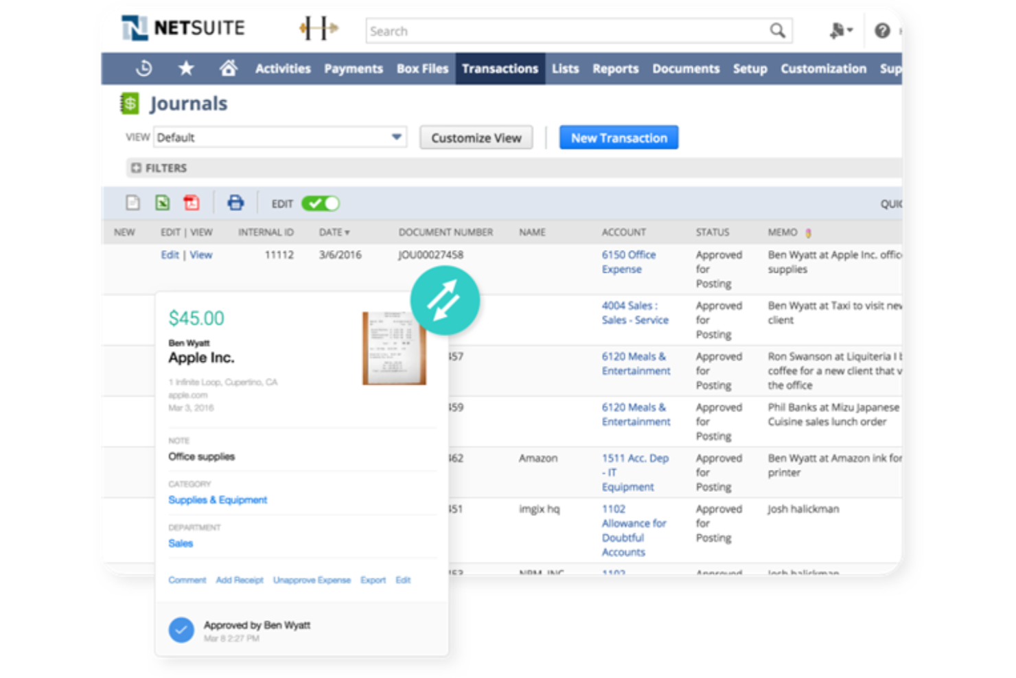 NetSuite screenshot - 10 beste tools voor onkostenbeheer voor kleine bedrijven voor 2026