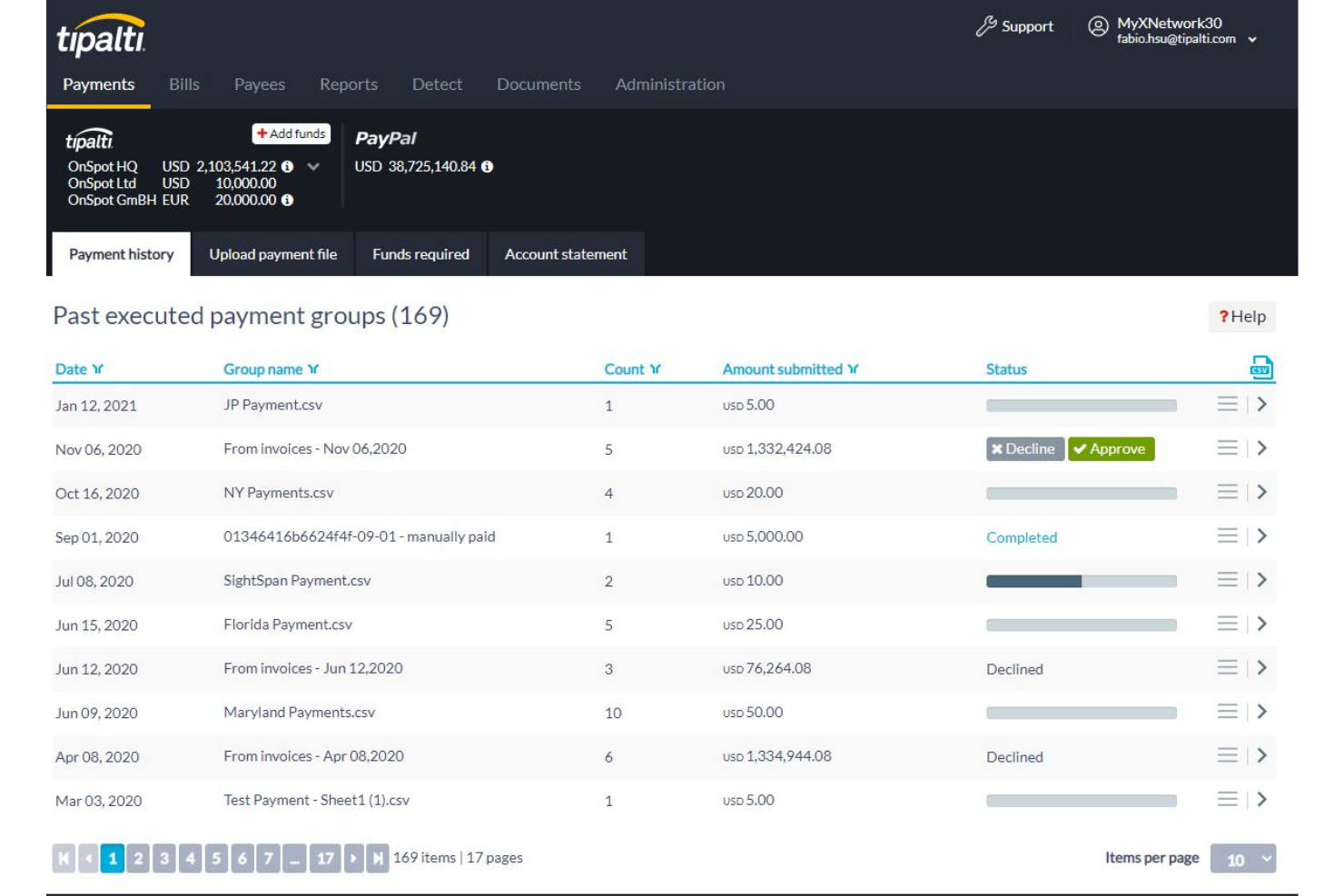 Tipalti screenshot - 10 beste Coupa-alternatieven in 2026