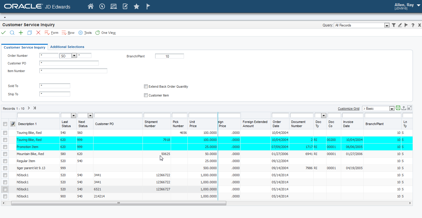 JD Edwards EnterpriseOne screenshot - 10 bästa bokföringsprogrammen för åkerier granskade 2026