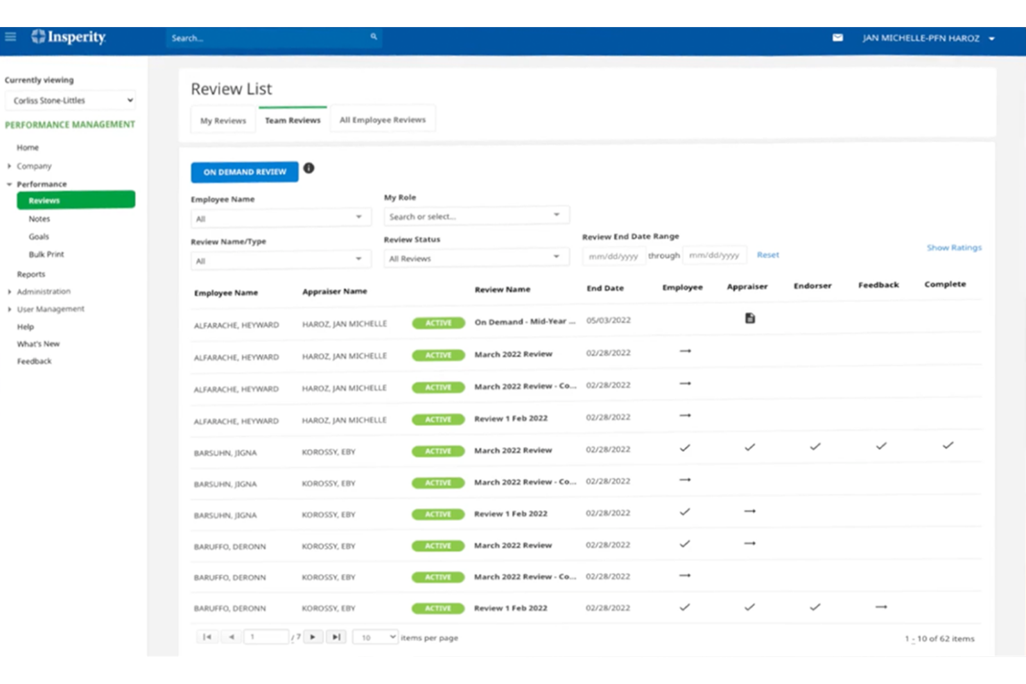 Insperity screenshot - 10 Beste alternatieven voor Justworks voor salarisadministratie en HR in 2026