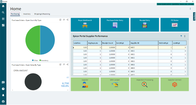 Epicor screenshot - 10 Beste SAP ERP-Alternativen im Test für 2026