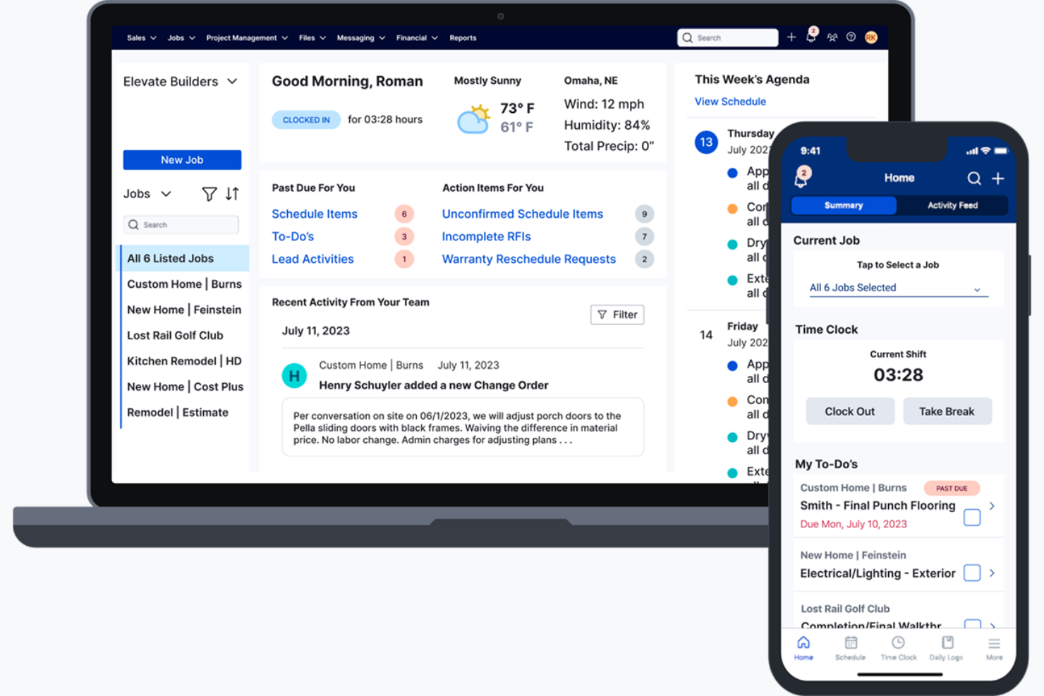 Buildertrend screenshot - Las 10 mejores alternativas a Procore para la construcción en 2026