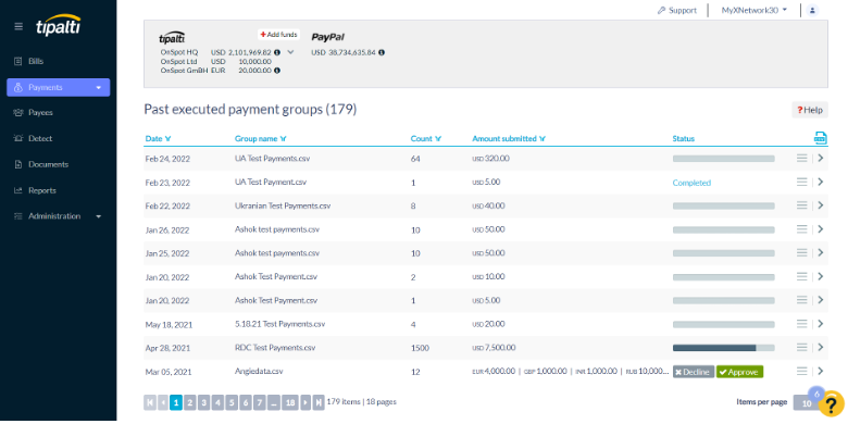 Tipalti screenshot - 10 meilleures alternatives à Deel évaluées en 2026