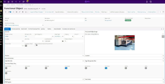 IFS screenshot - 10 meilleures alternatives à SAP ERP passées en revue en 2026