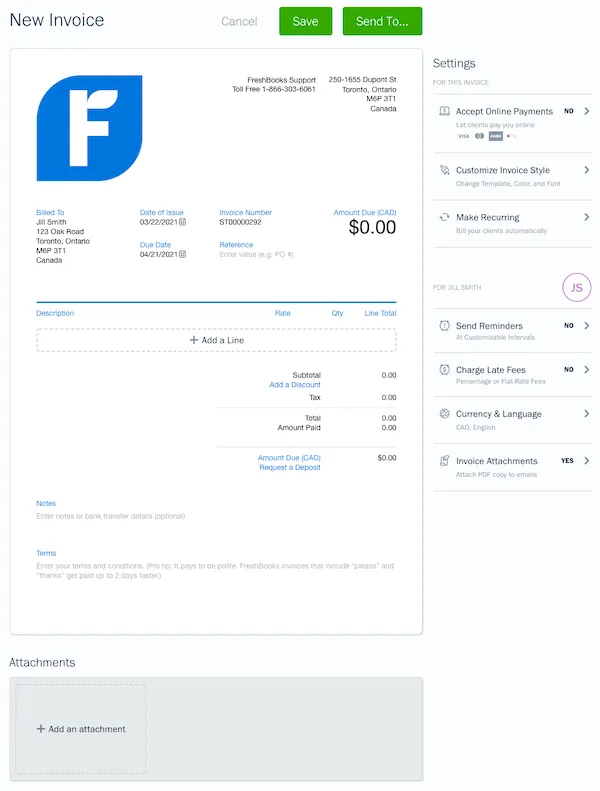 FreshBooks screenshot - How To Quickly Reconcile a Bank Statement (4 Easy Steps)