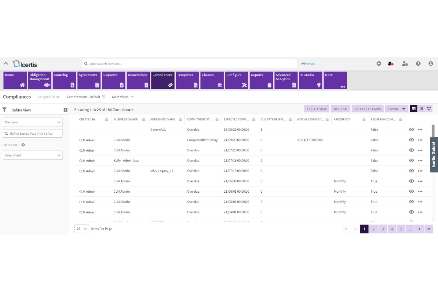 Icertis screenshot - Las 10 mejores soluciones de gestión de contratos revisadas en 2026
