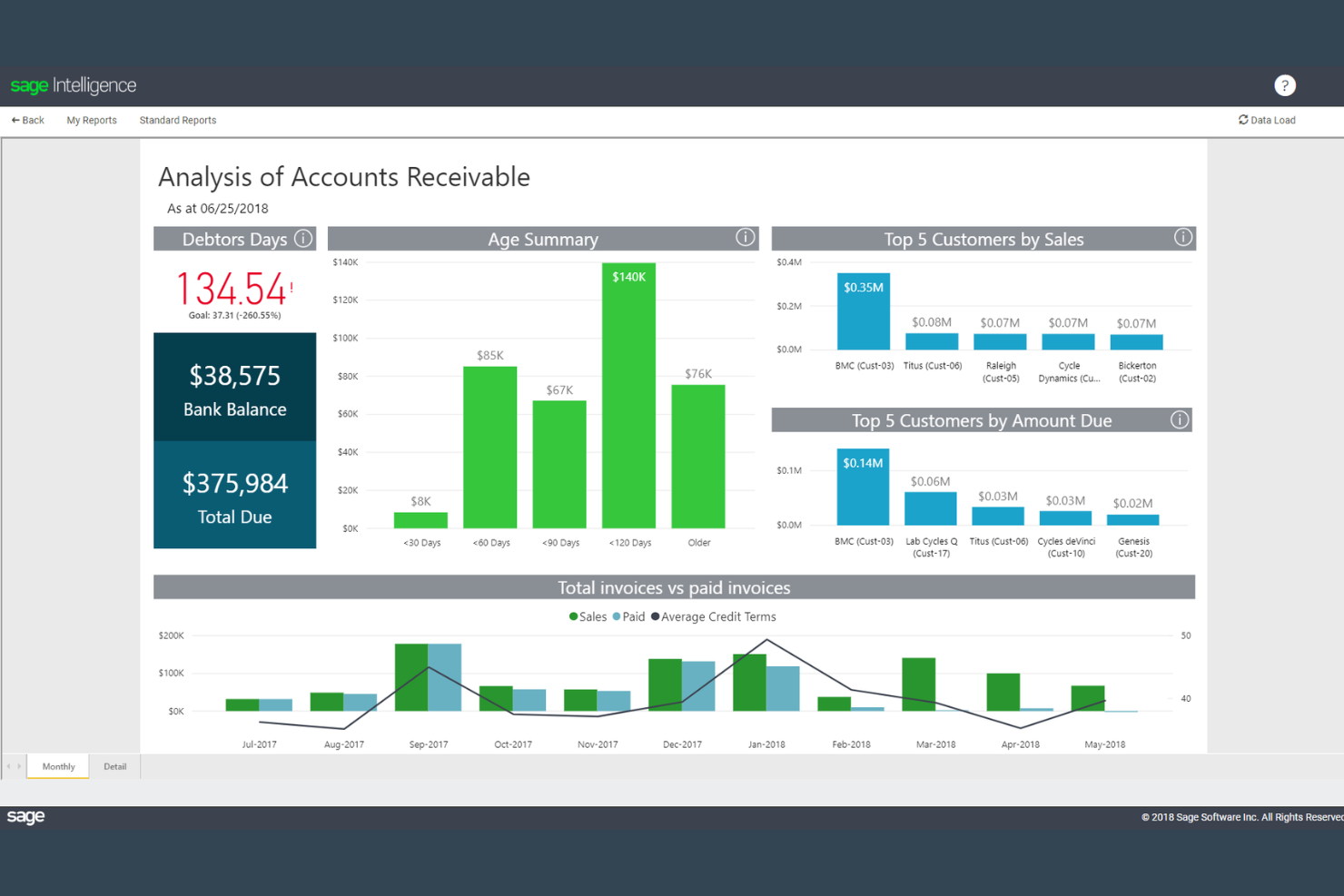 Sage screenshot - 10 Best Cheap Accounting Software Reviewed In 2026