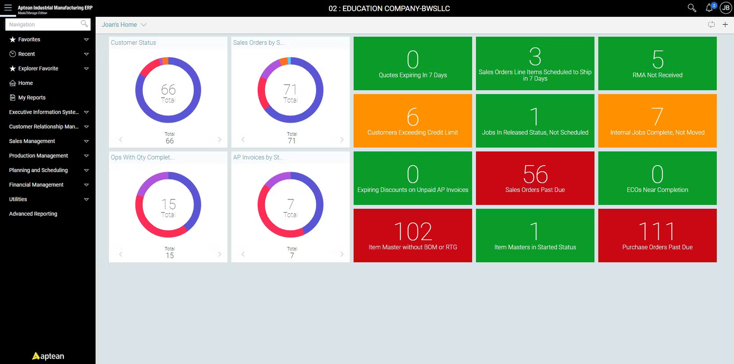 Aptean screenshot - 19 Best Ecommerce ERP Software Reviewed In 2026