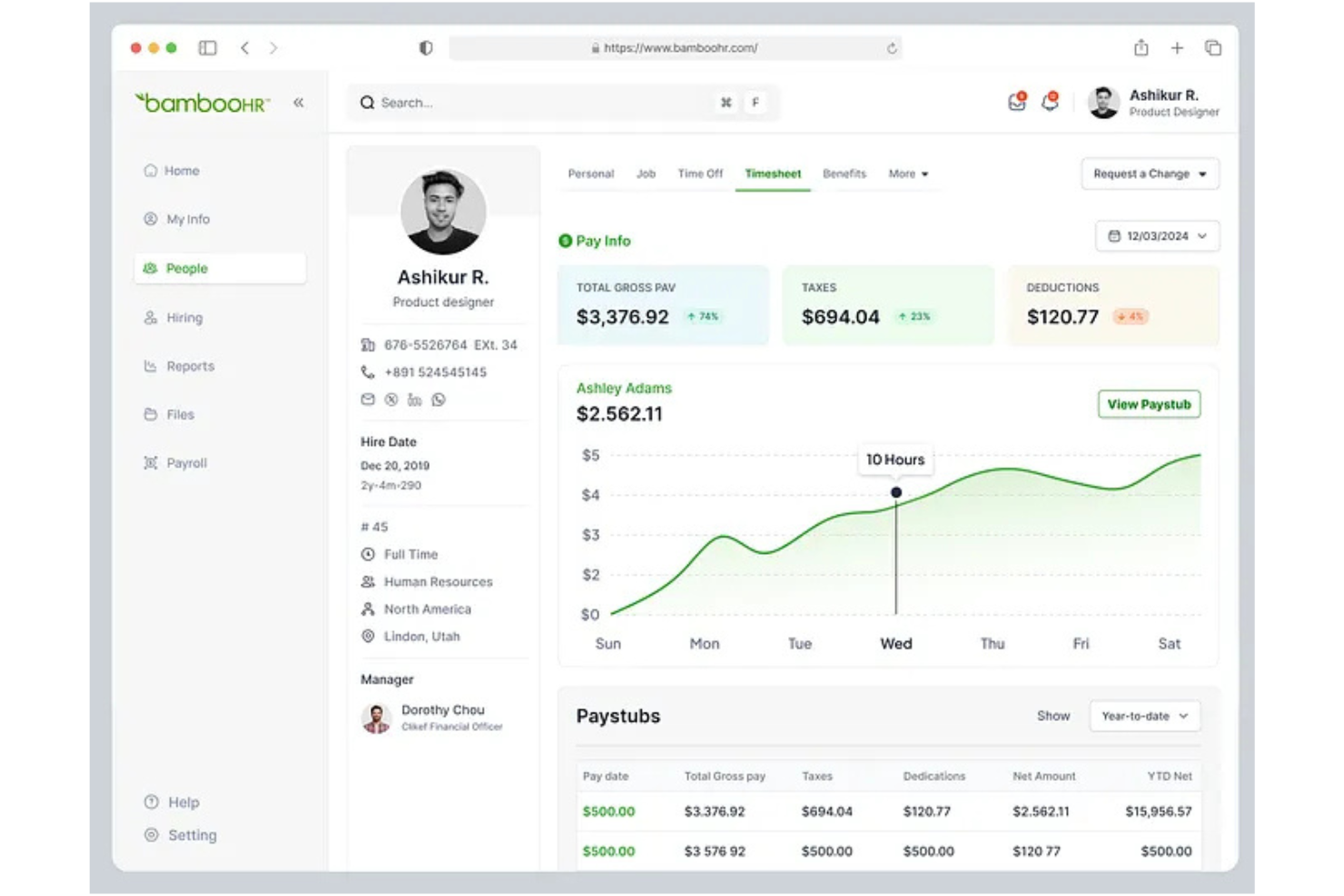 BambooHR® screenshot - 10 Best Paycor Alternatives Reviewed in 2026