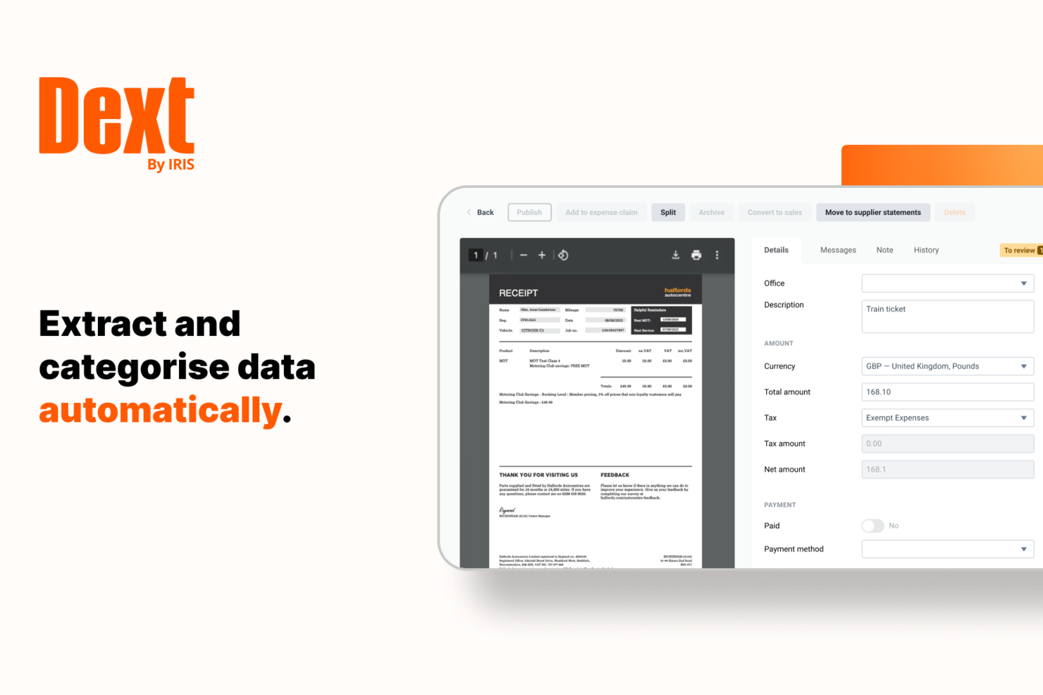 Dext screenshot - 10 Best Accounting Software for Small Businesses in 2026