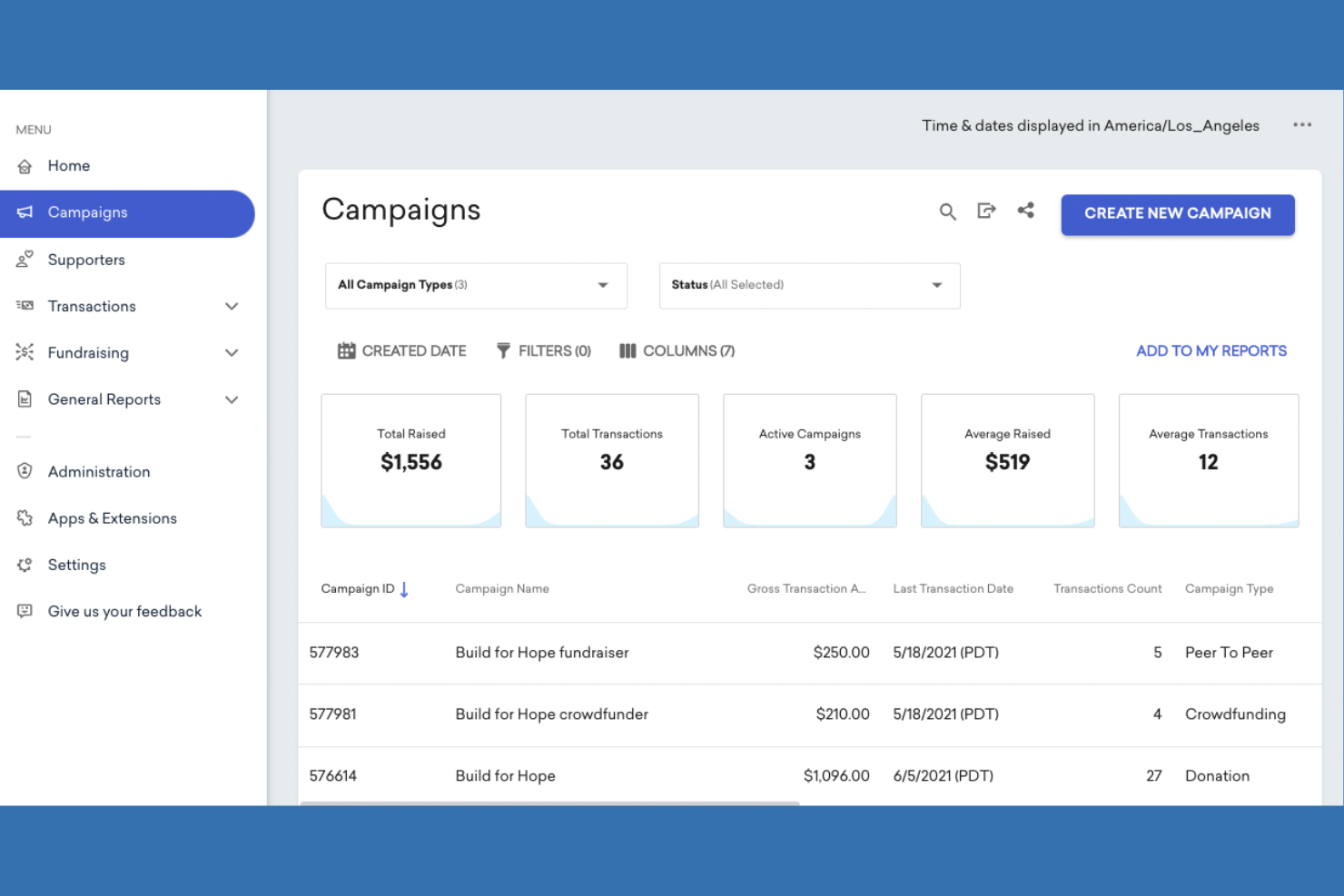GoFundMe Pro screenshot - 16 Beste Fundraising-Software im Test 2026