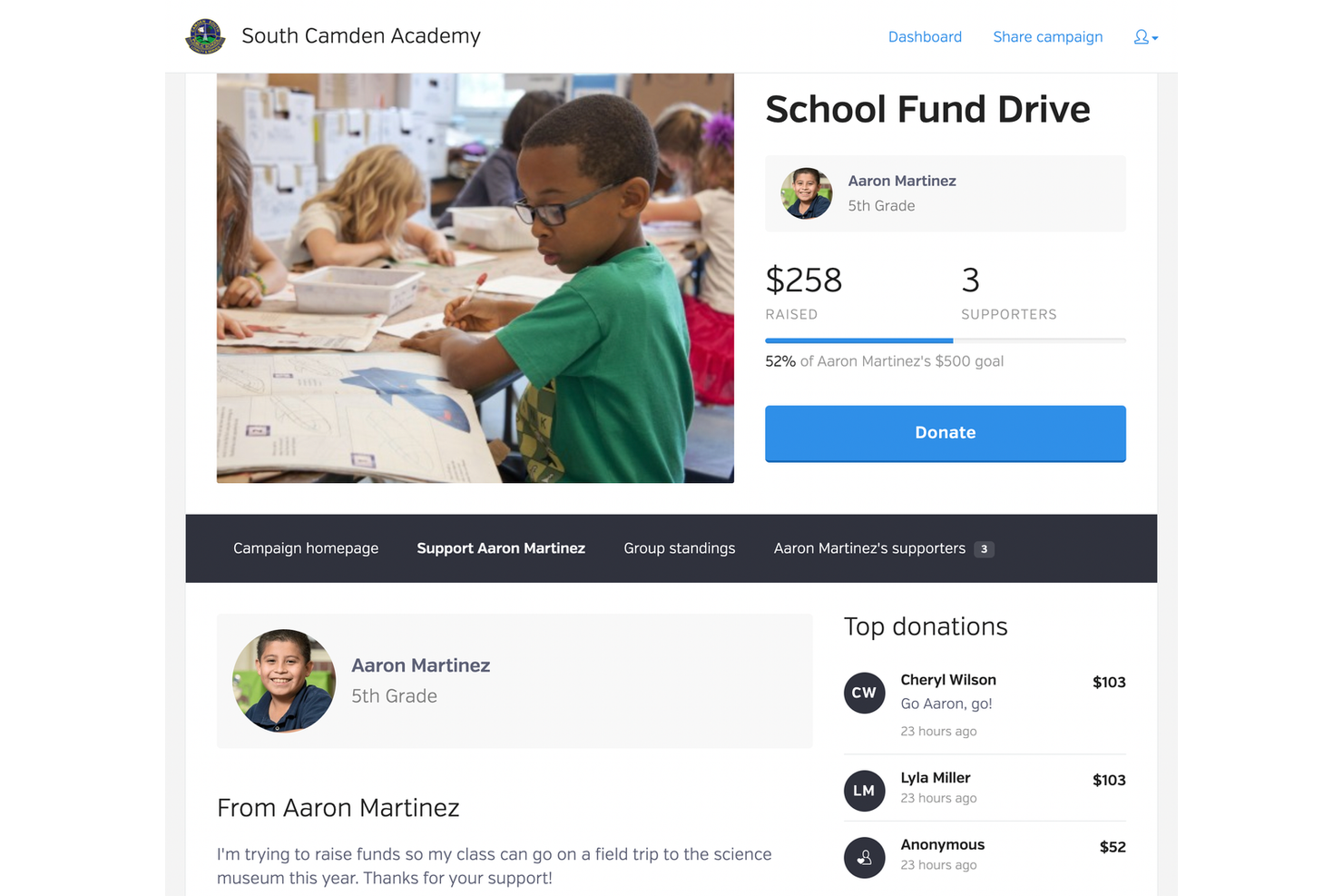 BetterWorld screenshot - 13 Best Fundraising Platforms Reviewed in 2026